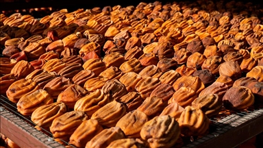 Osmaniyeli çift, Trabzon hurması kurusunu Türkiye'nin çok sayıda iline gönderiyor 