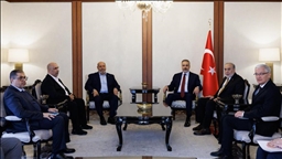 دیدار وزیر خارجه ترکیه با هیئت ارشد حماس در آنکارا