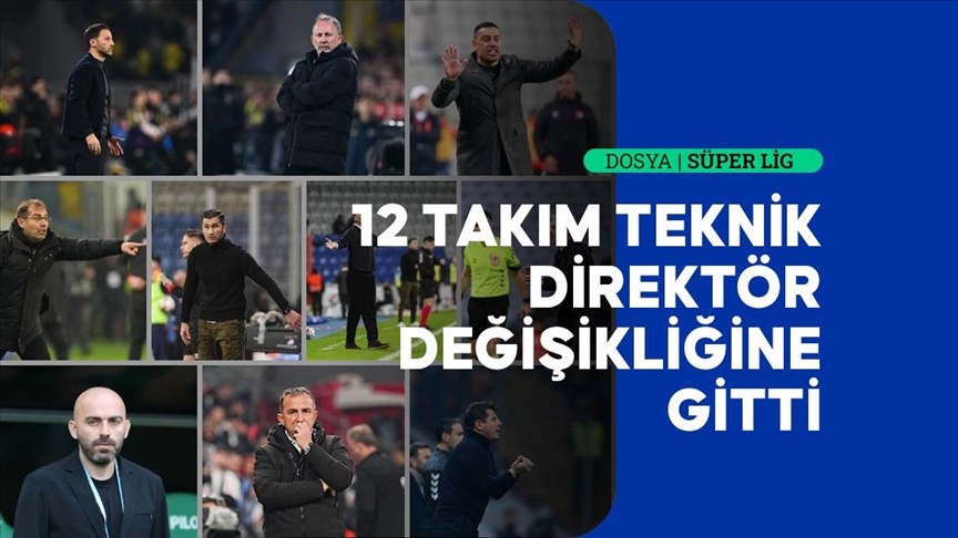 Süper Lig'in ilk yarısında 12 takım teknik direktör değiştirdi