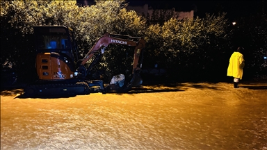 Bodrum'da kuvvetli sağanak ve dolu etkili oldu