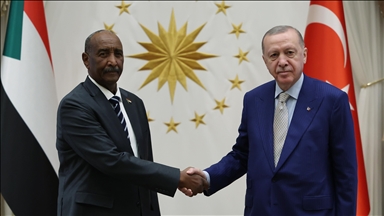 دیدار اردوغان با رئیس شورای حاکمیت سودان 
