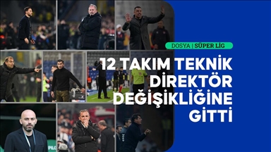 Süper Lig'in ilk yarısında 12 takım teknik direktör değiştirdi