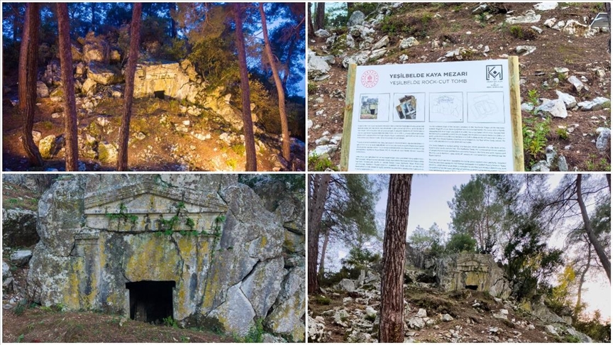 Marmaris’te 2 bin 500 yıllık kaya mezarı koruma altına alındı