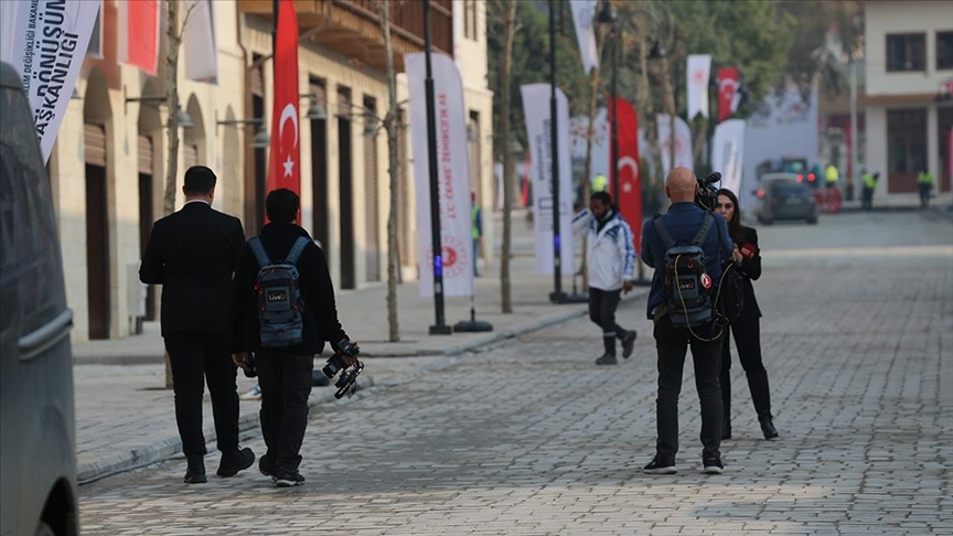 Hatay'da ağırlanan gazeteciler 6 Şubat depremleri sonrası yapılan çalışmaları inceledi