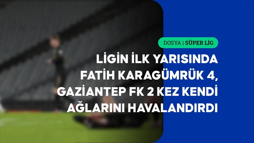 Süper Lig'in ilk yarısında kaleler 11 kez şaştı