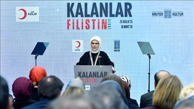 Emine Erdoğan: Filistin'i savunmak, tüm insanlığın değerlerini ve insan kalma hakkını savunmaktır