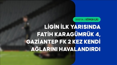 Süper Lig'in ilk yarısında kaleler 11 kez şaştı