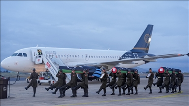 Düşen uçakta hayatını kaybeden Libya askeri heyeti için Ankara'da tören düzenlendi