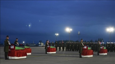 Ji bo şandeya eskerî ya Libyayê ya ku di qezaya balafirê da mirin li Enqereyê merasim hat lidarxistin
