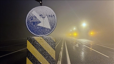 Bolu Dağı'nda kar yağışı başladı