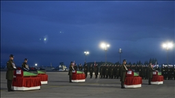 Düşen uçakta hayatını kaybeden Libya askeri heyeti için Ankara'da tören düzenlendi