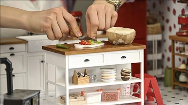 Турска уметница создава минијатурни јадења со вистински состојки во домашна миникујна