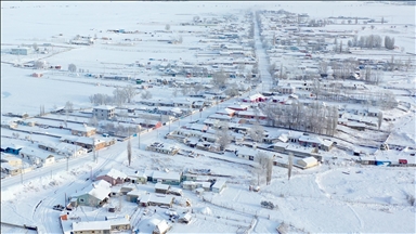 Li Qersê gundên di bin berfê da man bi dronê hatin kişandin