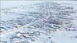 Li Qersê gundên di bin berfê da man bi dronê hatin kişandin