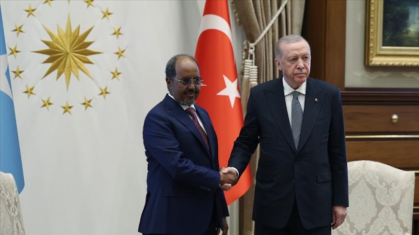 Serokomar Erdogan bi Serokomarê Somaliyê Mehmûd ra civiya