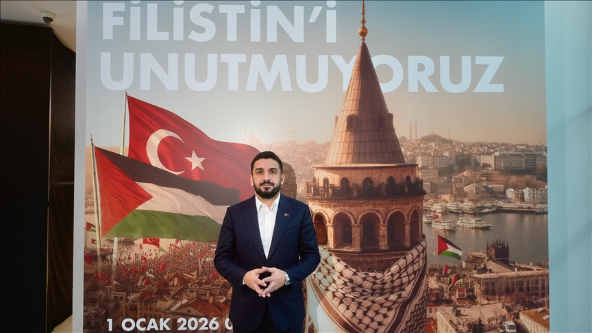 TÜGVA Başkanı Beşinci'den Galata Köprüsü'nde düzenlenecek Filistin yürüyüşüne davet