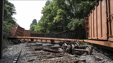 Freight train derails in Kentucky, sparking fire after molten sulfur released