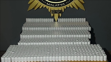 Malatya'da 75 bin 376 sentetik uyuşturucu hap ele geçirildi