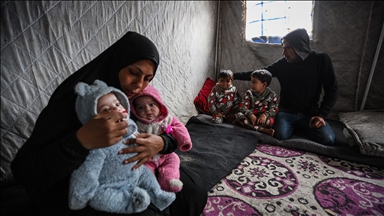 سرمای زمستان و زندگی در چادرها رنج مضاعف مردم آواره غزه