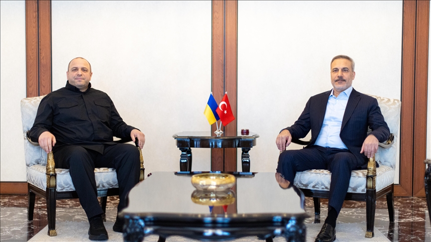 Dışişleri Bakanı Fidan, Ukrayna Ulusal Güvenlik ve Savunma Konseyi Sekreteri Umerov ile görüştü