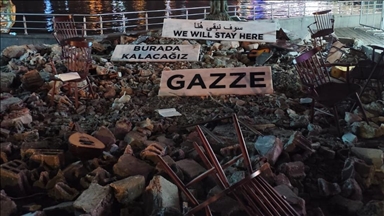 İstanbul'da "Kökler" enstalasyonu Gazze'nin kültürel direnişine dikkati çekti