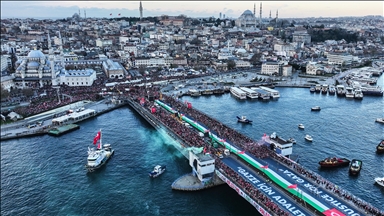 Propalestinski marš okupio preko pola miliona ljudi na mostu Galata u Istanbulu