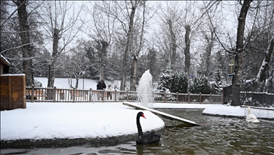 Başkentliler yeni yıla kar manzarasıyla uyandı