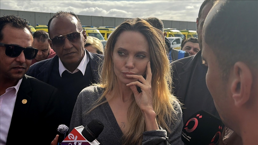 Actress Angelina Jolie visits Rafah crossing, reiterates support for Palestinians