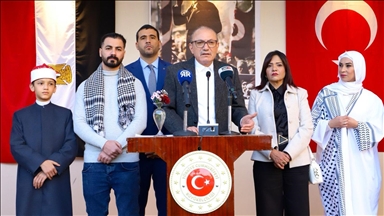 Türkiye’nin Kahire Büyükelçiliği, Filistinlilere destek etkinliği düzenledi