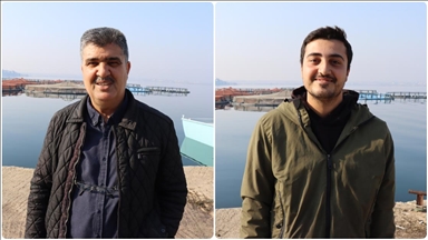 Fırat Nehri'nde ailecek ürettikleri balık ve havyarları ihraç ediyorlar