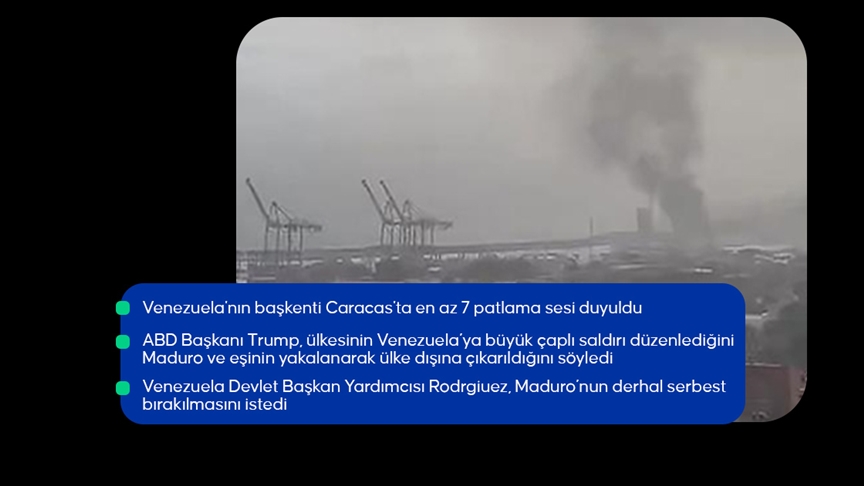 ABD Venezuela'nın başkenti Caracas'ı bombaladı
