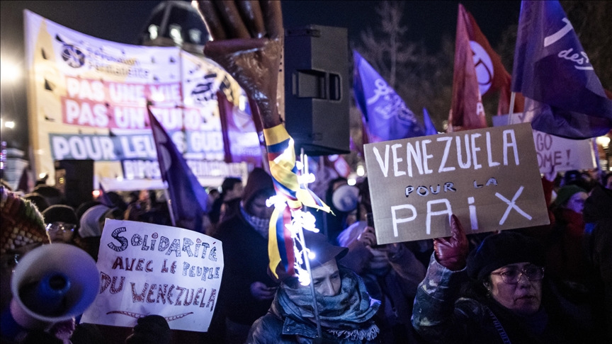 В Париже прошла акция в поддержку венесуэльского народа