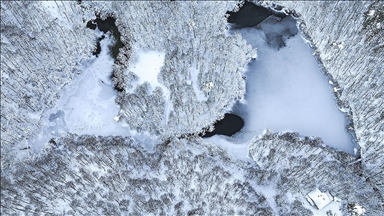 Yedigöller Milli Parkı havadan görüntülendi