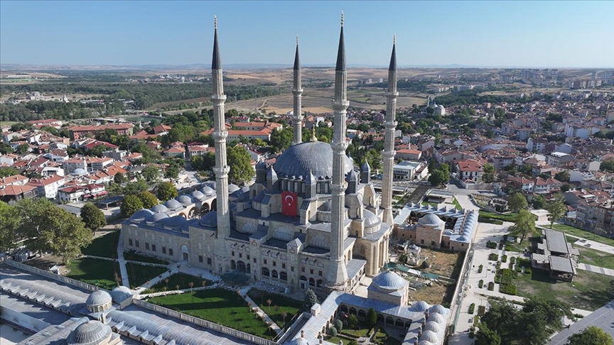 Restorasyondaki Selimiye Camisi'nin ramazanda ibadete açılması planlanıyor