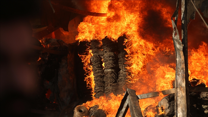 Пожар избувна во фабрика за чипс во ирачкиот град Ербил