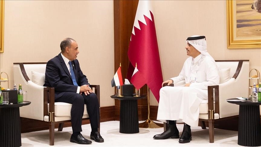 مصر وقطر تبحثان جهود دفع تنفيذ المرحلة الثانية من اتفاق غزة