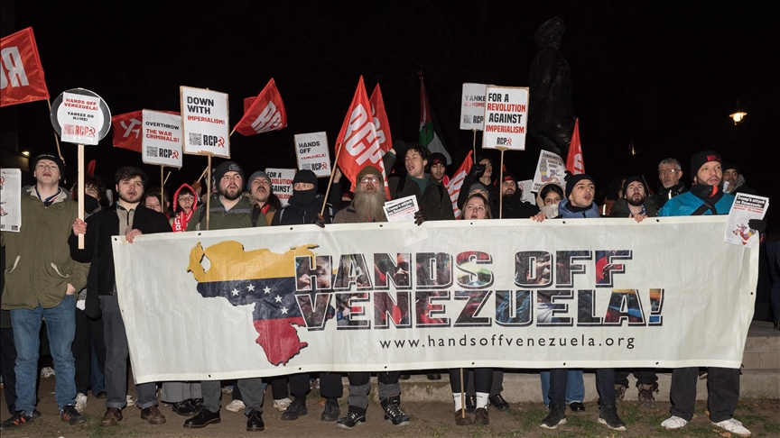 لندن تشهد احتجاجات ضد الهجوم الأمريكي على فنزويلا