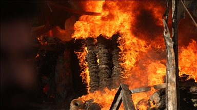 Shpërthen zjarr në një  fabrikë në Erbil të Irakut