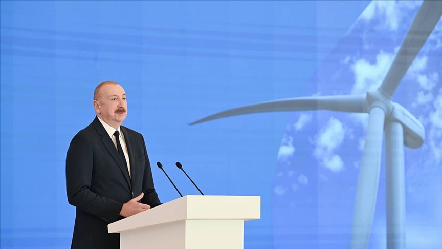 Azerbaycan'da 240 megavat kapasiteli rüzgar enerjisi santrali açıldı