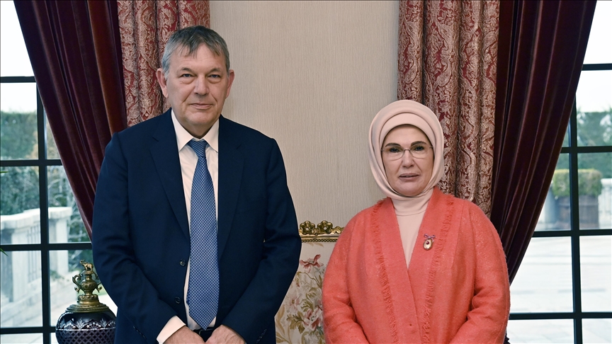 Turkish first lady meets head of UN agency for Palestinian refugees