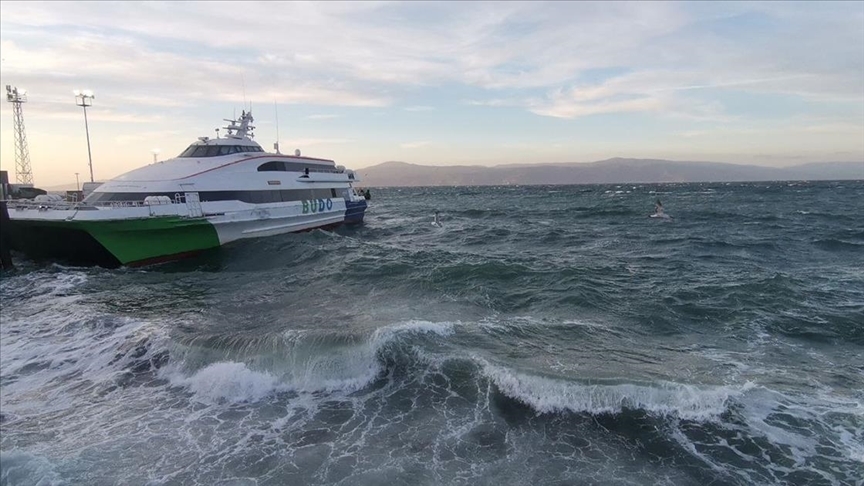 BUDO'nun bugünkü 4 seferi daha fırtına nedeniyle iptal edildi