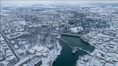 Bihaçi, perla mbi lumin Una, zbukurohet nga "veshja" dimërore