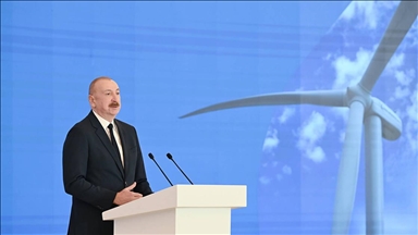 Azerbaycan'da 240 megavat kapasiteli rüzgar enerjisi santrali açıldı