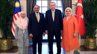 دیدار رئیس‌جمهور ترکیه و نخست‌وزیر مالزی در آنکارا