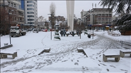 Косово: Снегот ја покри Приштина и ги замрзна патиштата