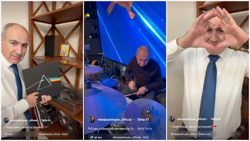 Ermenistan Başbakanı Paşinyan, sosyal medyadaki renkli paylaşımlarıyla gündemde