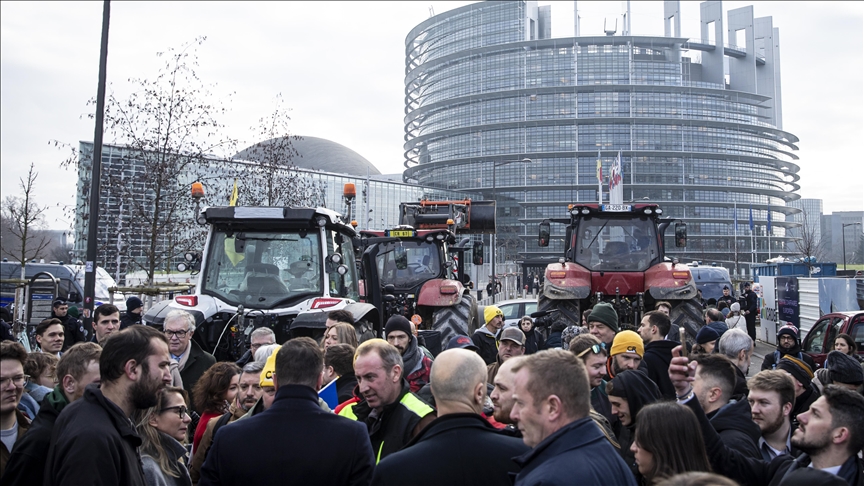 France : des agriculteurs de la Coordination rurale manifestent à Strasbourg contre l’accord UE-Mercosur