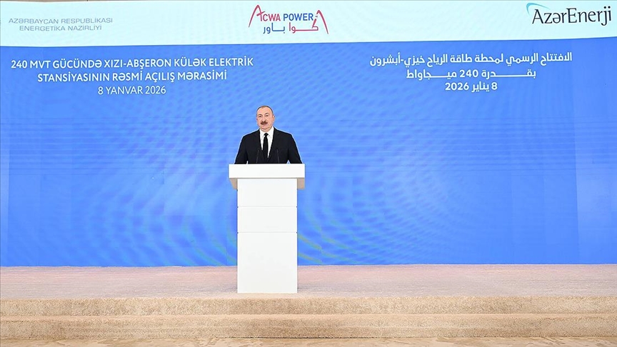 Azerbaycan'ın yeni rüzgar santrali 220 milyon metreküp doğal gaz tasarrufu sağlayacak