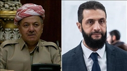 ئەحمەد شەرع و مەسعود بارزانی پەرەسەندنەکانی سووریا و مافەکانی کوردیان تاوتوێ كرد