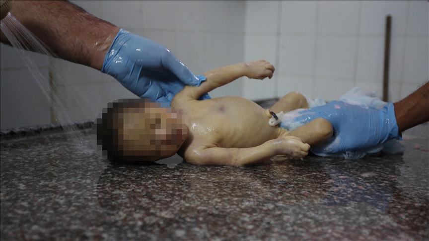 مرگ نوزاد 7 روزه فلسطینی در غزه از سرما